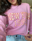 New York Sweatshirt - Pink