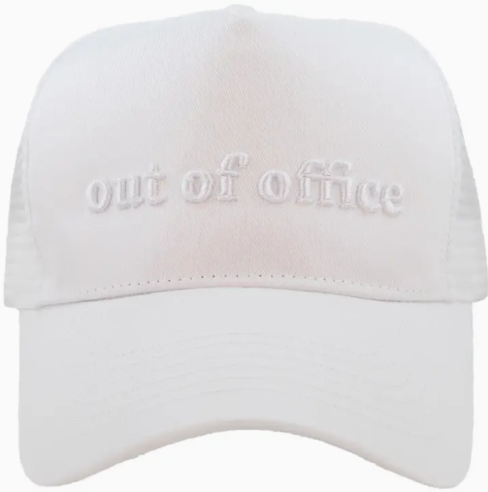 Out of Office Embroidered Trucker Hat