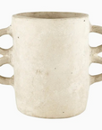 Paper Mache Vase with Handles - Natural