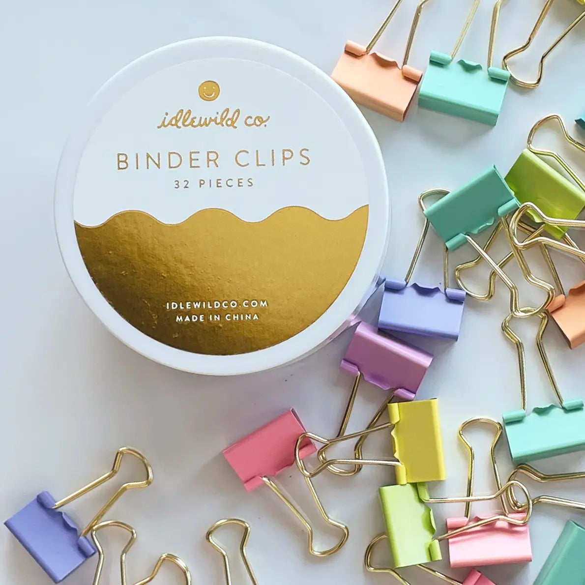 Pastel Binder Clips