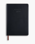 Peace and Quiet Black Leather Notebook