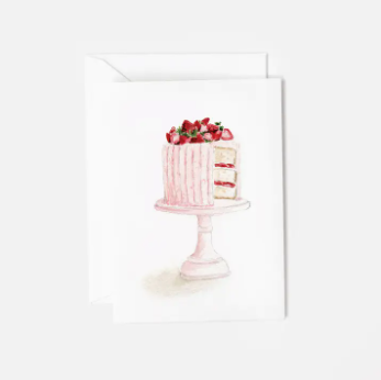 Pink Cake Mini Notecard