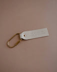 Blonde Leather Keyfob