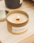 Lakeshore Gold Tin Candle