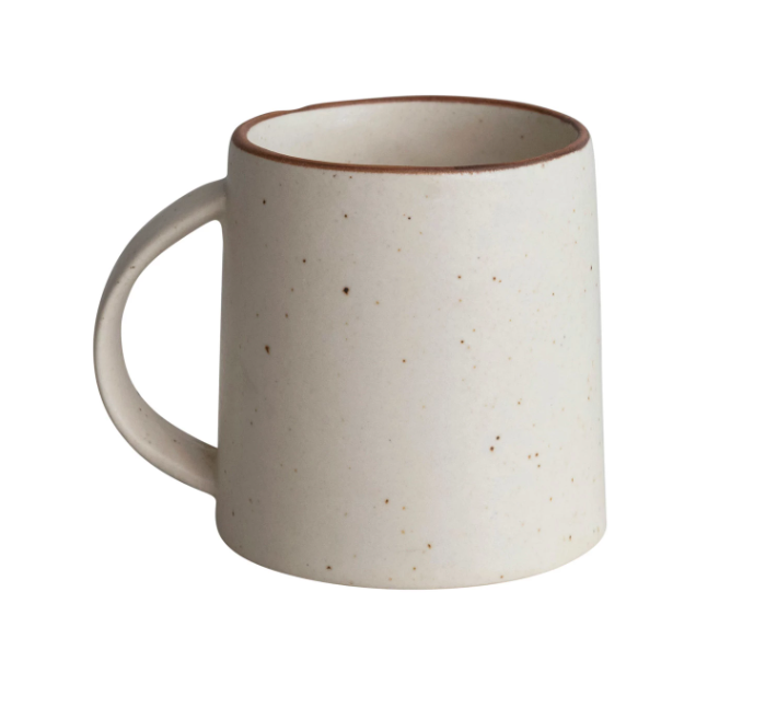 10 oz. Speckled Cream Stoneware Mug