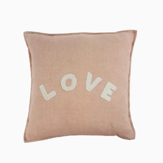 18&quot; x 18&quot; Love Linen Pillow