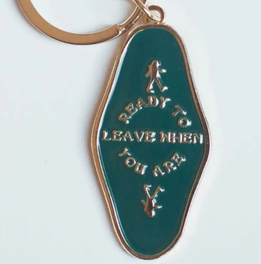Ready to Leave Keychain