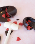 Don't Go Breaking My Chocolate Heart Breakable Heart with Mallet