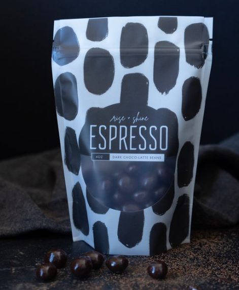 Rise &amp; Shine Dark Chocolate Espresso Beans