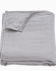 Light Grey Muslin Swaddle Blanket