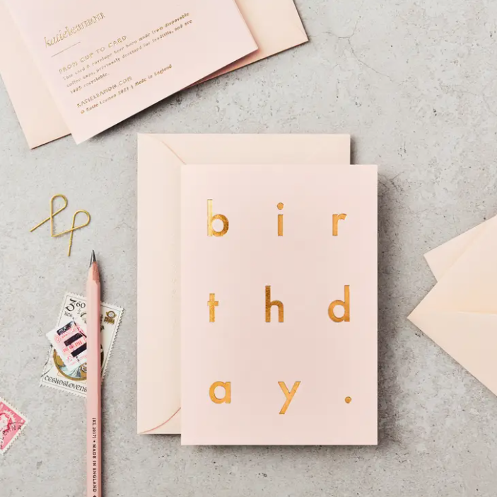 Extract Birthday Shell Greeting Card