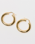 Air Hoops: Gold Plated Silver: 30mm