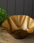Gold Wavy Bowl