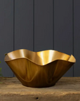 Gold Wavy Bowl