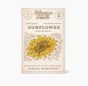 sunflower seed packets for planting Sunflower, Lemon Queen Seed Packets – Bradley's Gift and Home
