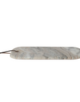 Marble Cheese Serving Board with Leather Tie