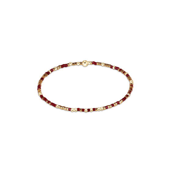 Extends Gameday Hope Unwritten Bracelet - Gold Luster - Maroon