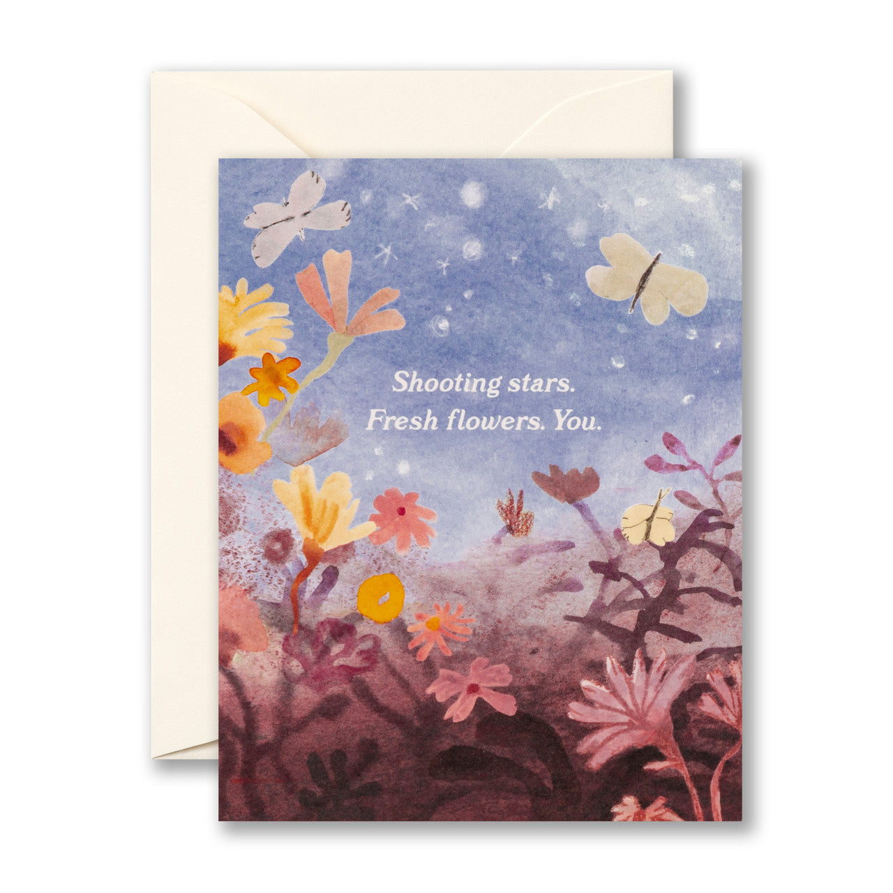 Shooting Stars Fresh Flowers Card