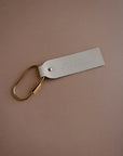 Blonde Leather Keyfob