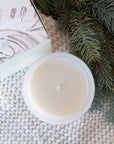 Winter White Refillable Boxed Glass Candle