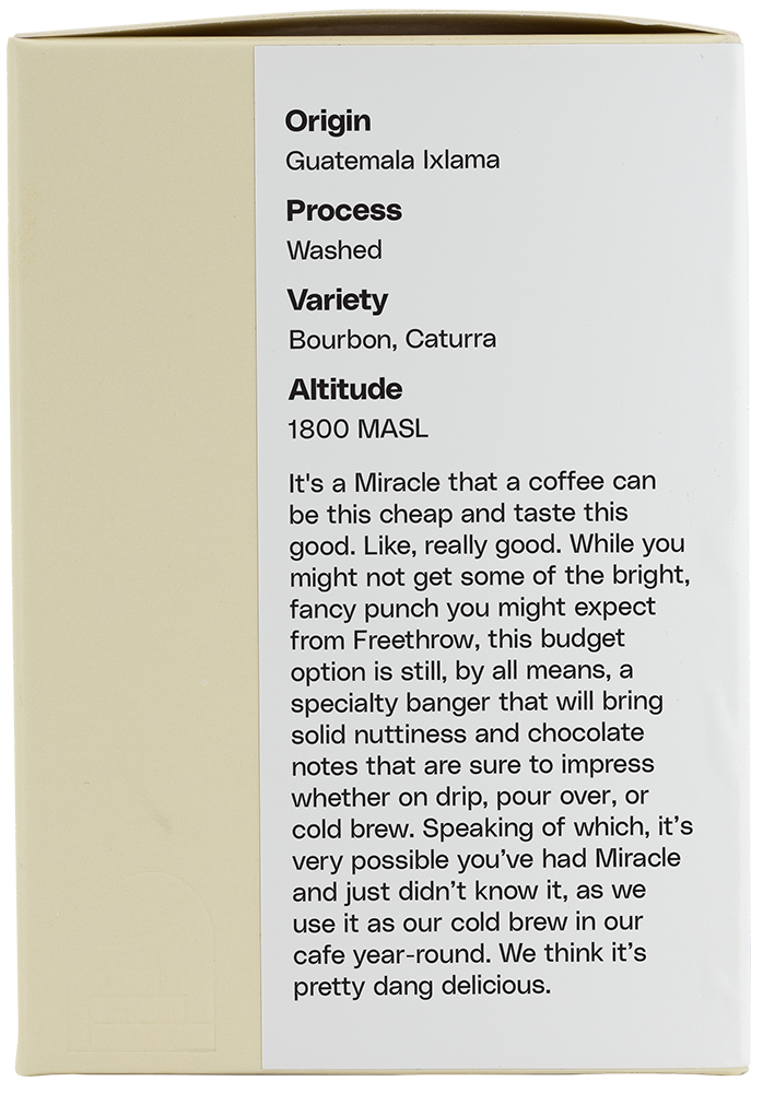 Miracle 10oz Whole Bean Coffee
