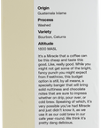 Miracle 10oz Whole Bean Coffee