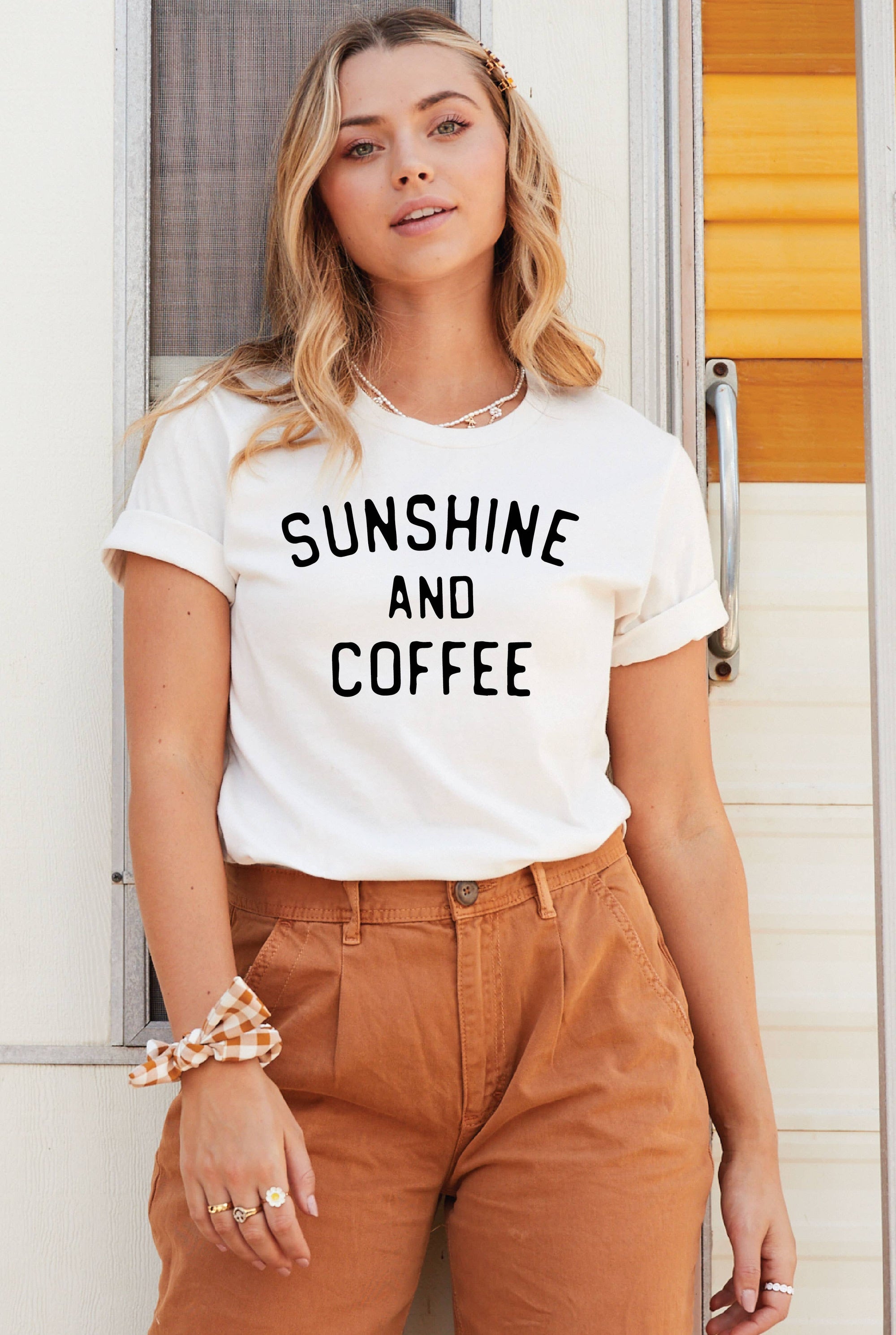 Sunshine and Coffee Graphic T-Shirt