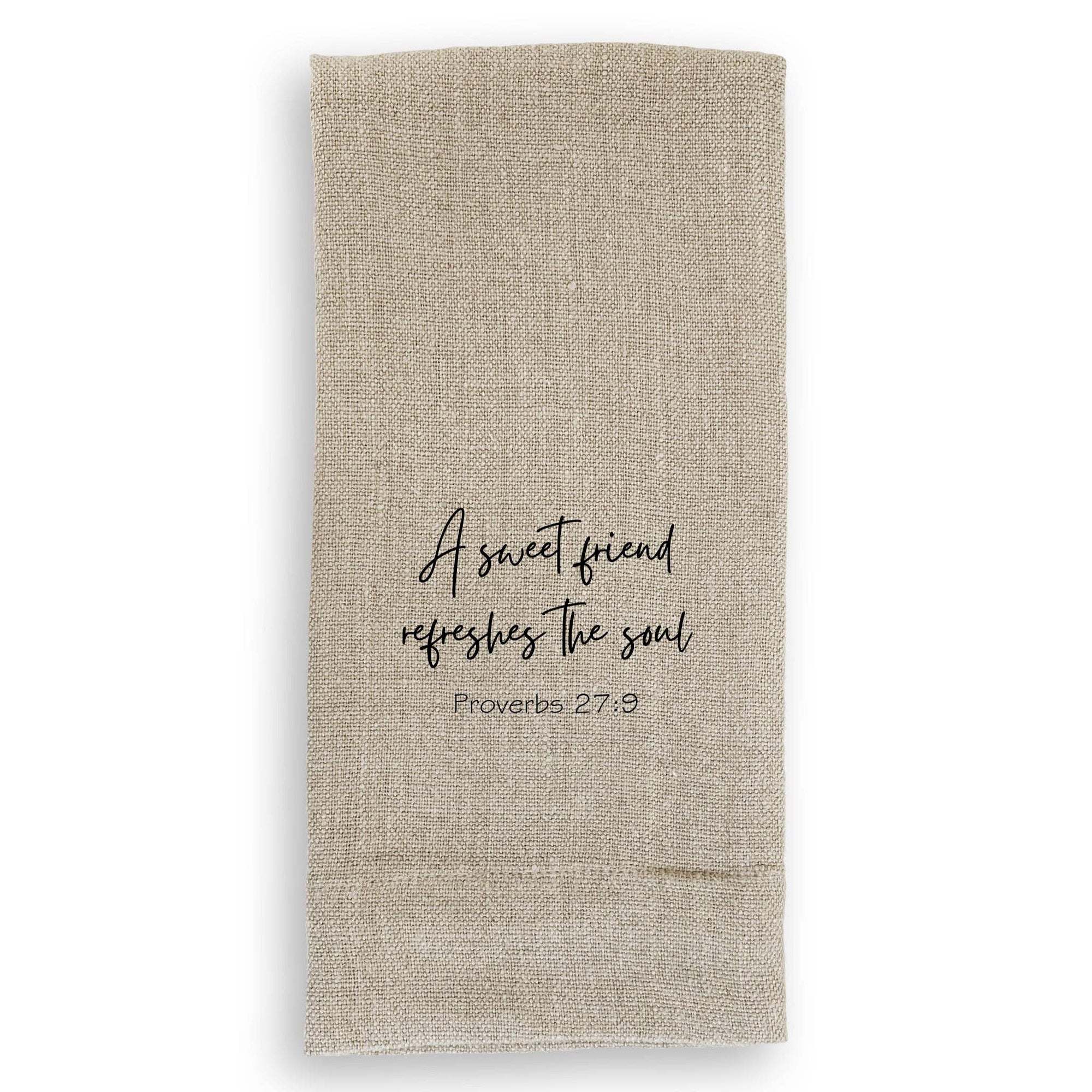 A Sweet Friend Refreshes Tea Towel