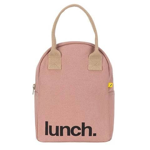 Pink Zipper Lunch Bag