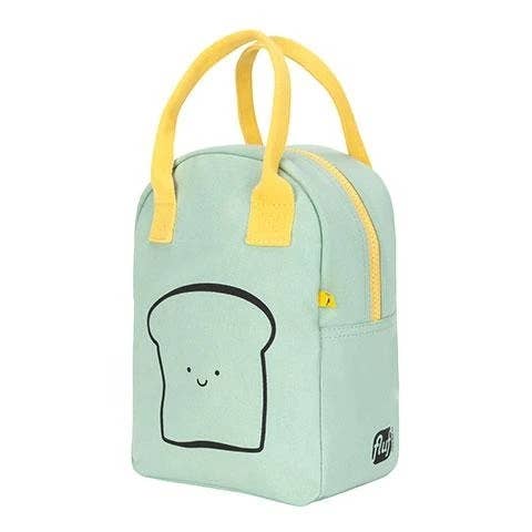 Mint Happy Bread Zipper Lunch Bag