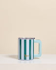 Sicily Stripes Teal Insulated Mug