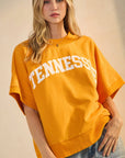 Orange Tennessee Boxy Short Sleeve Sweatshirt