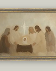 Neutral Nativity Framed Antique Art