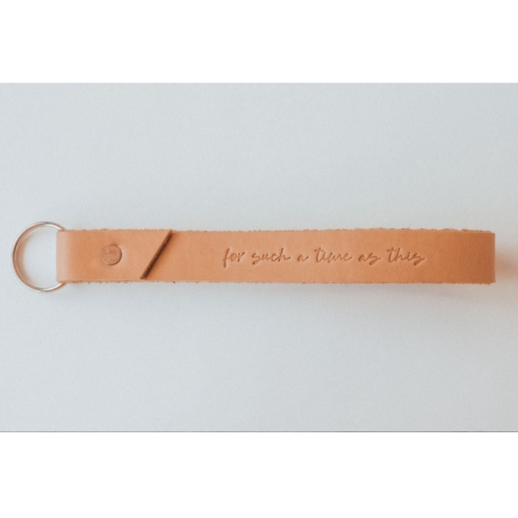 Leather Wristlet Keychain