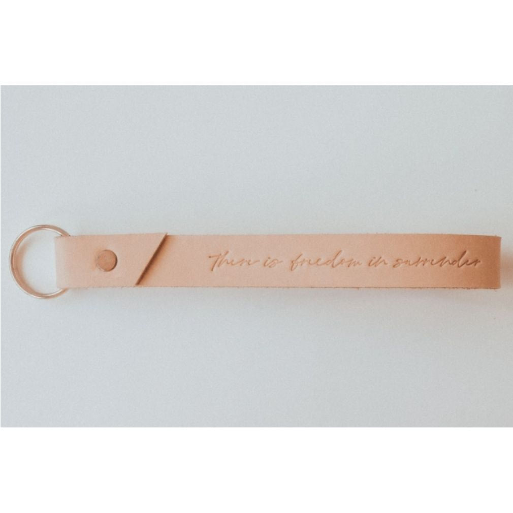 Leather Wristlet Keychain