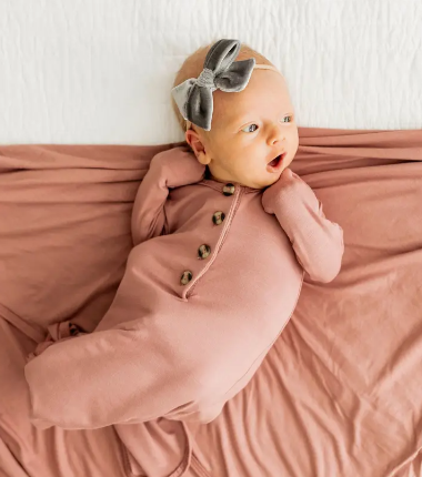 NB-3mo Blakely Knotted Gown
