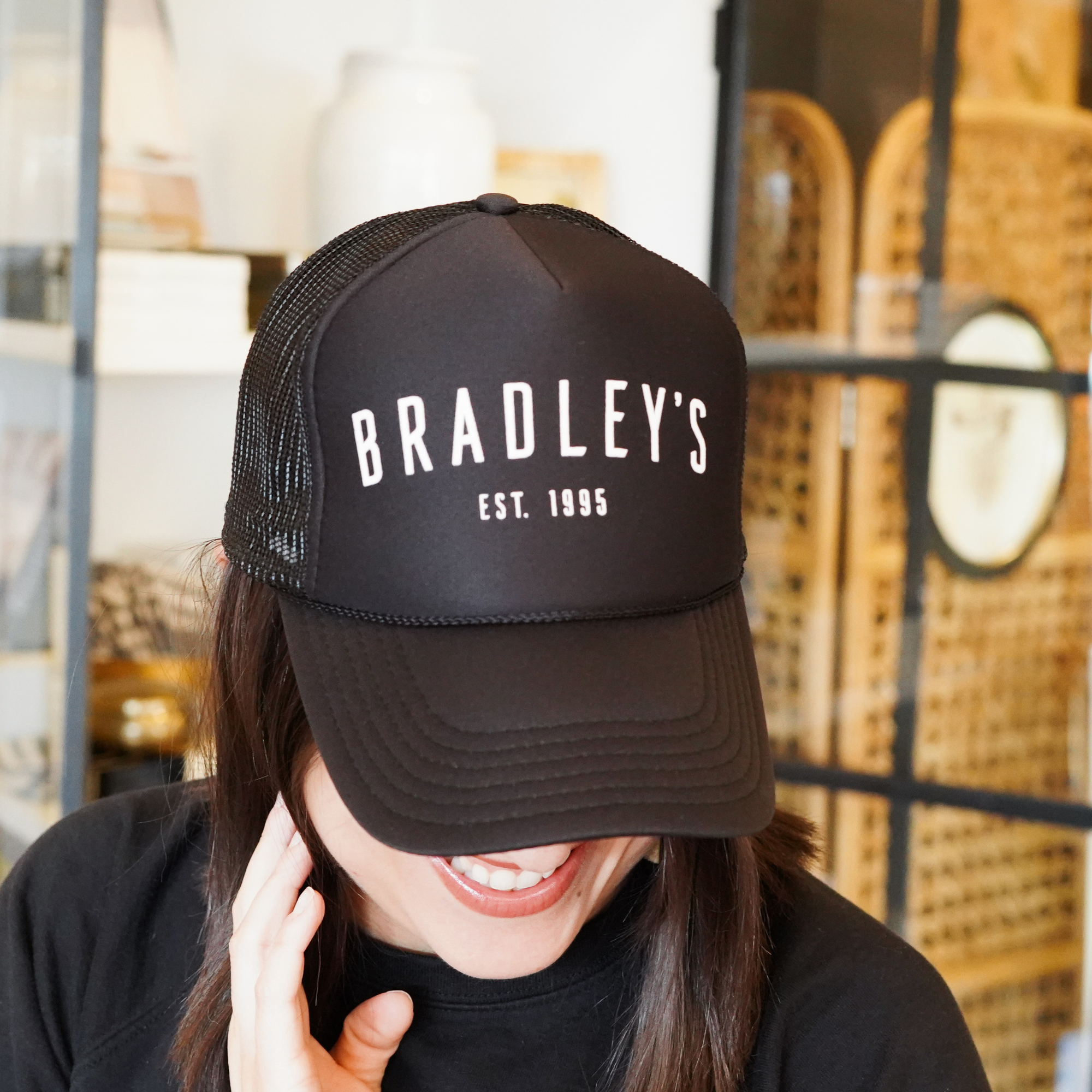 Bradley's Black Trucker Hat
