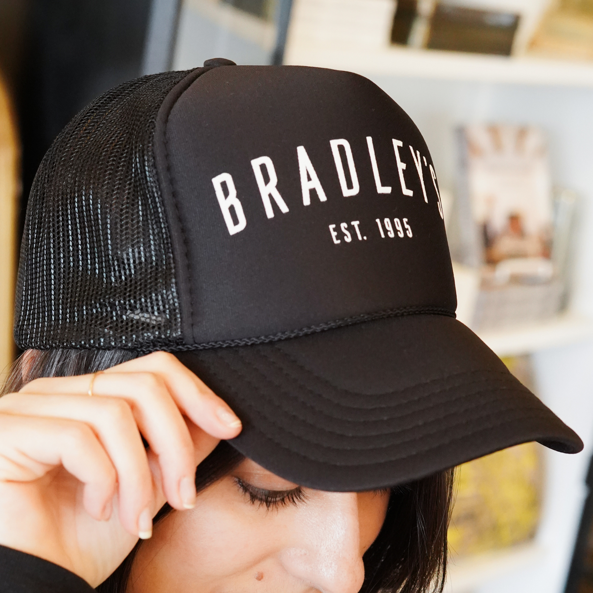 Bradley's Black Trucker Hat