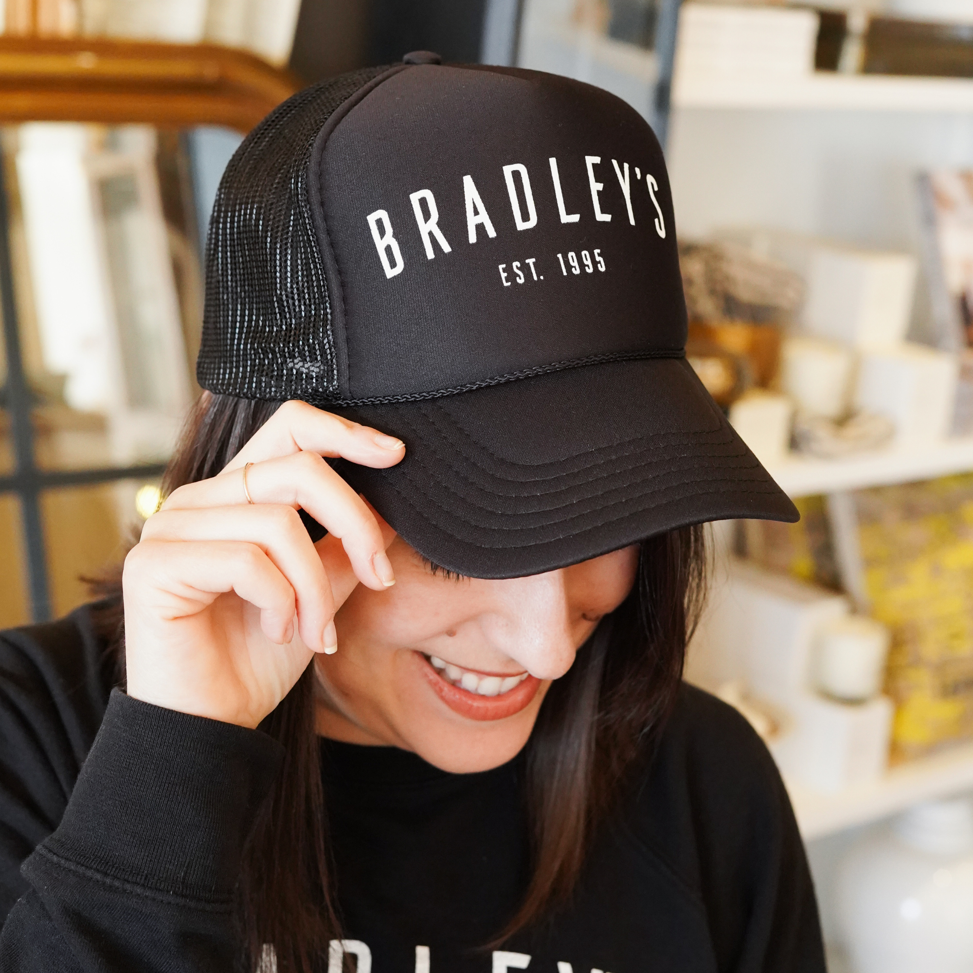 Bradley's Black Trucker Hat