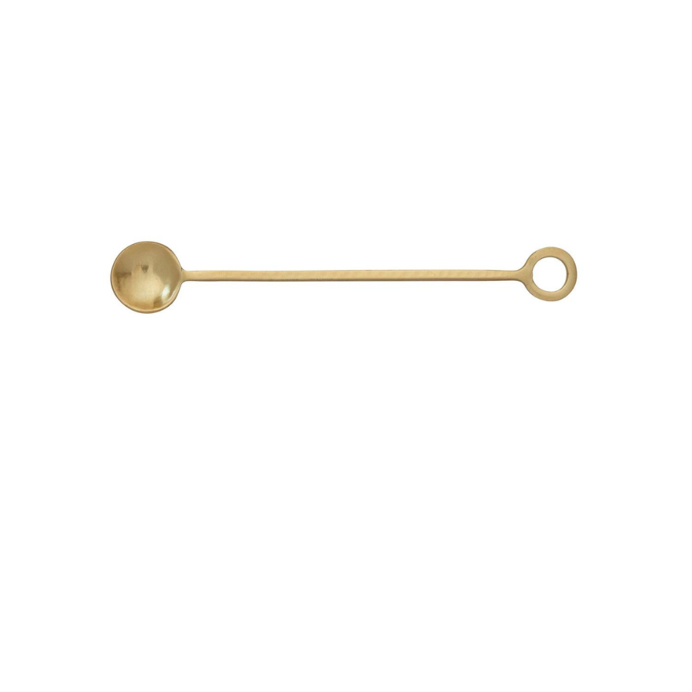 7" Gold Cocktail Spoon