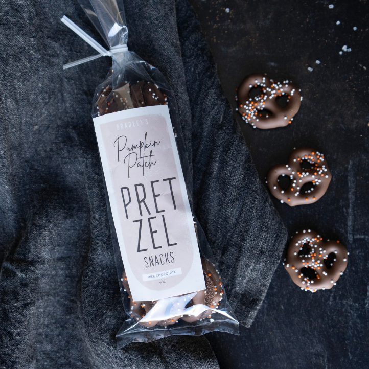 Milk Chocolate Pumpkin Patch Pretzel Snack