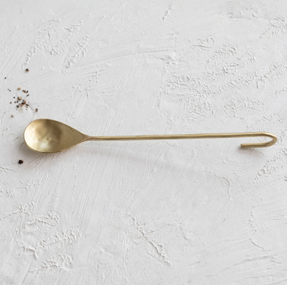 Hand-Forged Brass Jar Spoon