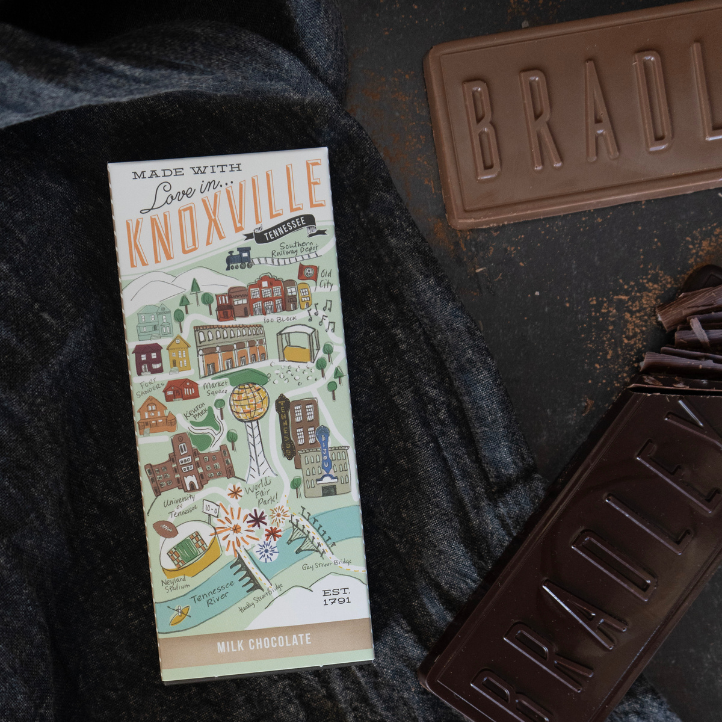 Knoxville Map Bar Milk Chocolate